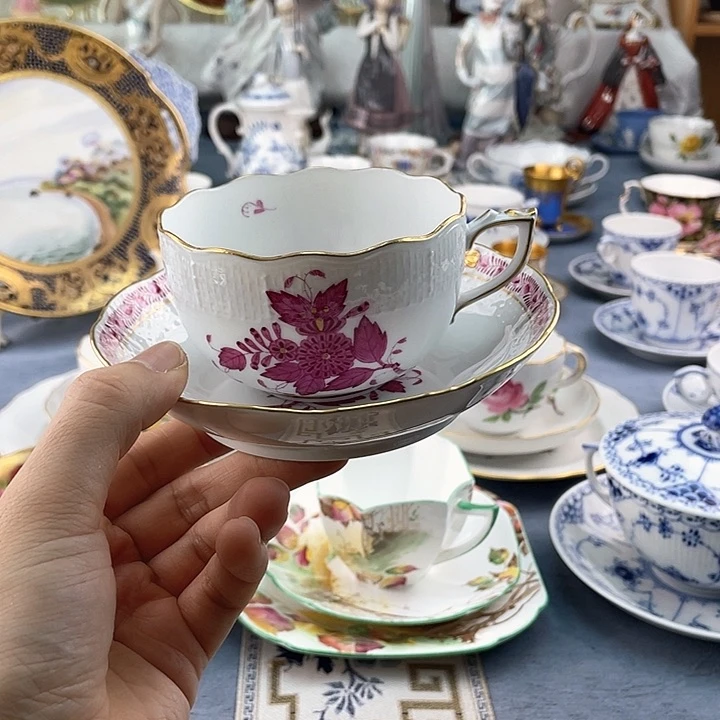 中古欧瓷瓷器小房子