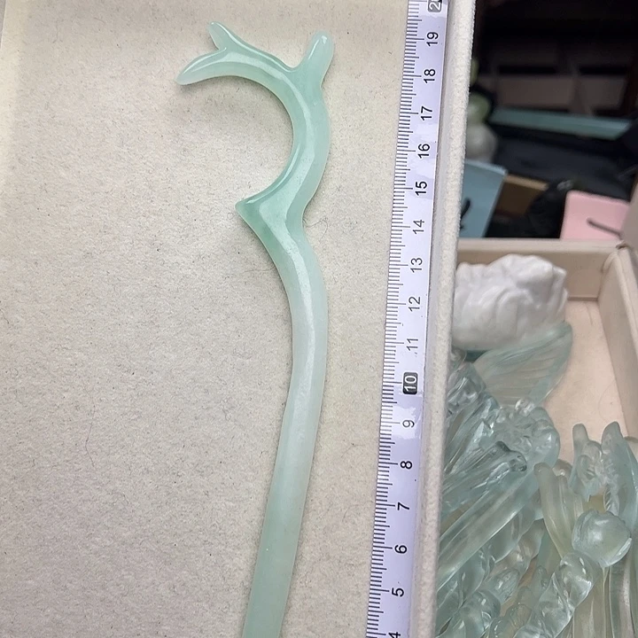 蛇纹石玉未镶嵌发簪