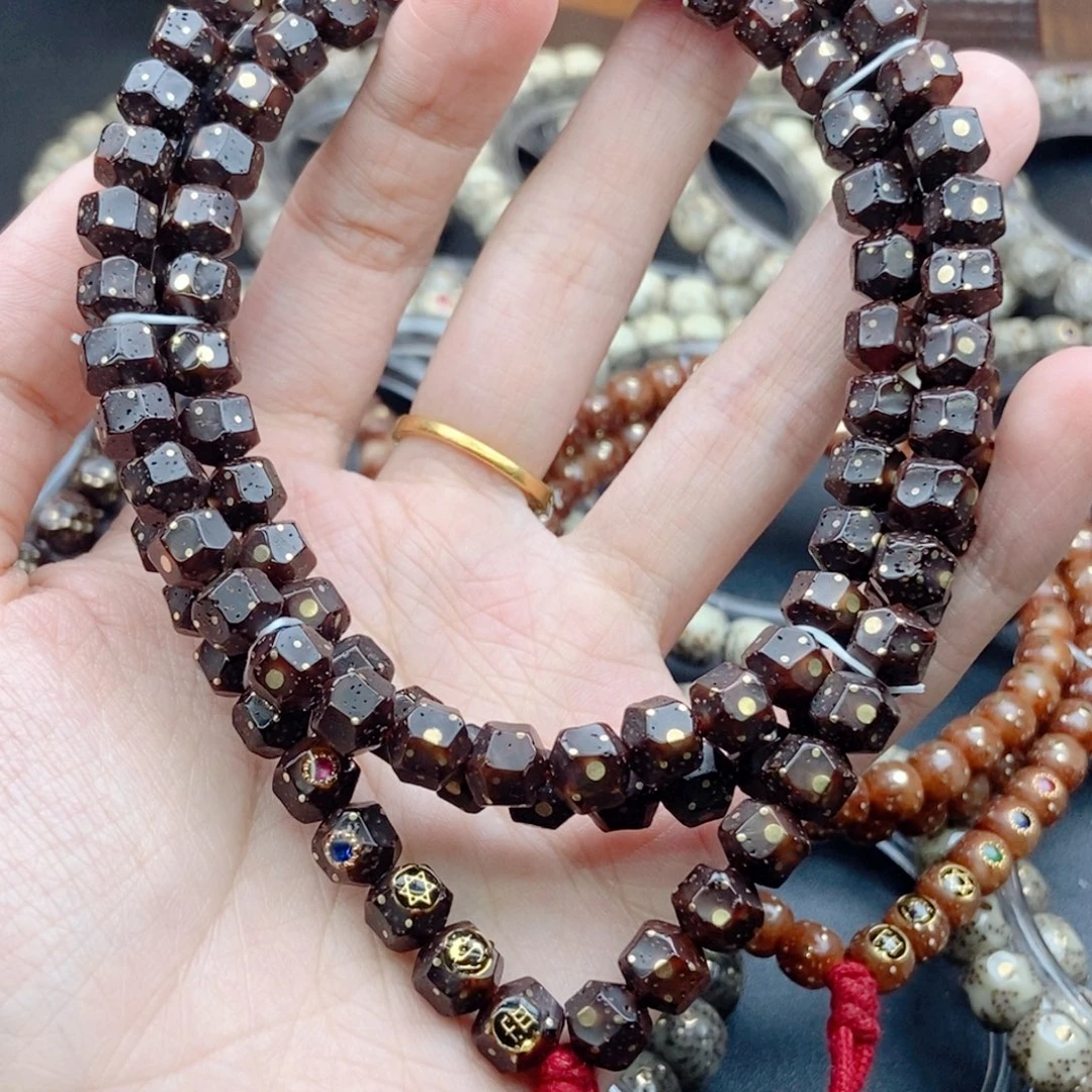 t***y星月菩提吊坠黑金星月