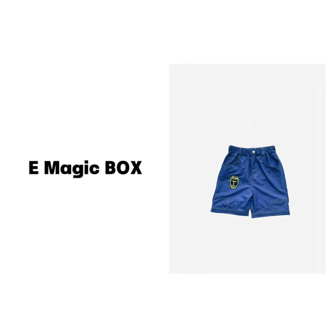 潮牌童装定制“故意穿反”儿童夏季短裤C0429