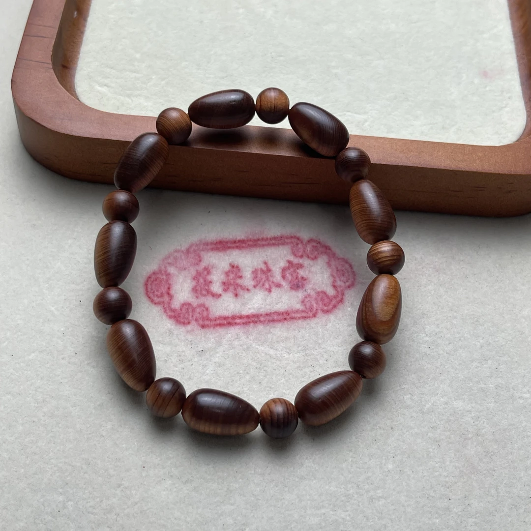 8mm米粒陈化料崖柏手串A498 DJ