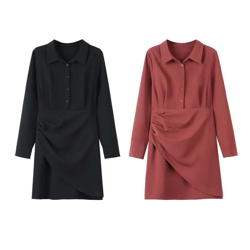 微胖定制~【复古步调】时尚复古百搭宽松气质A版连衣裙LHC1995长袖