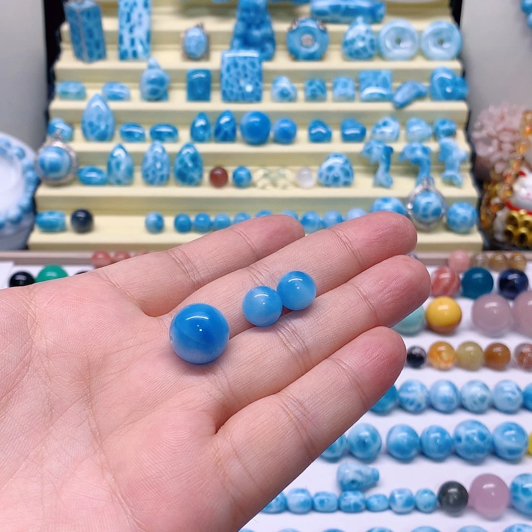 *****针钠钙石（海纹石）未镶嵌珠宝半成品