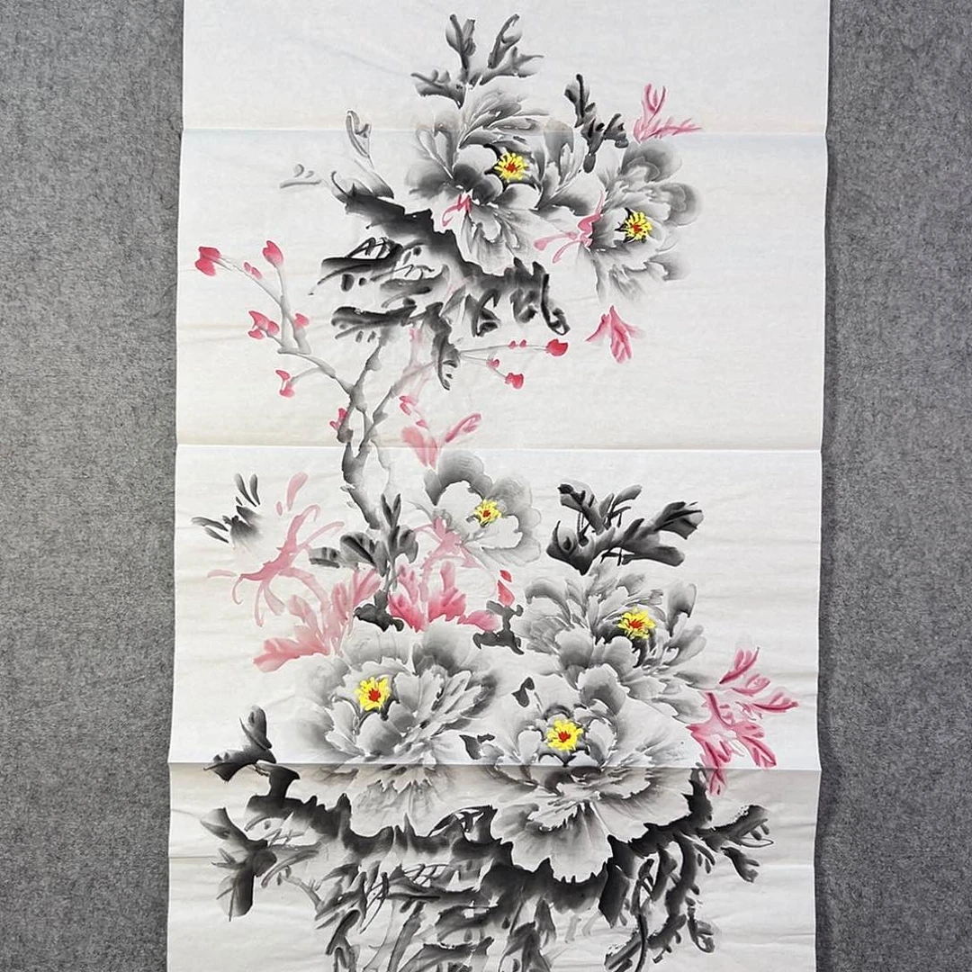 国画555 牡丹之歌中写有两位诗人和他