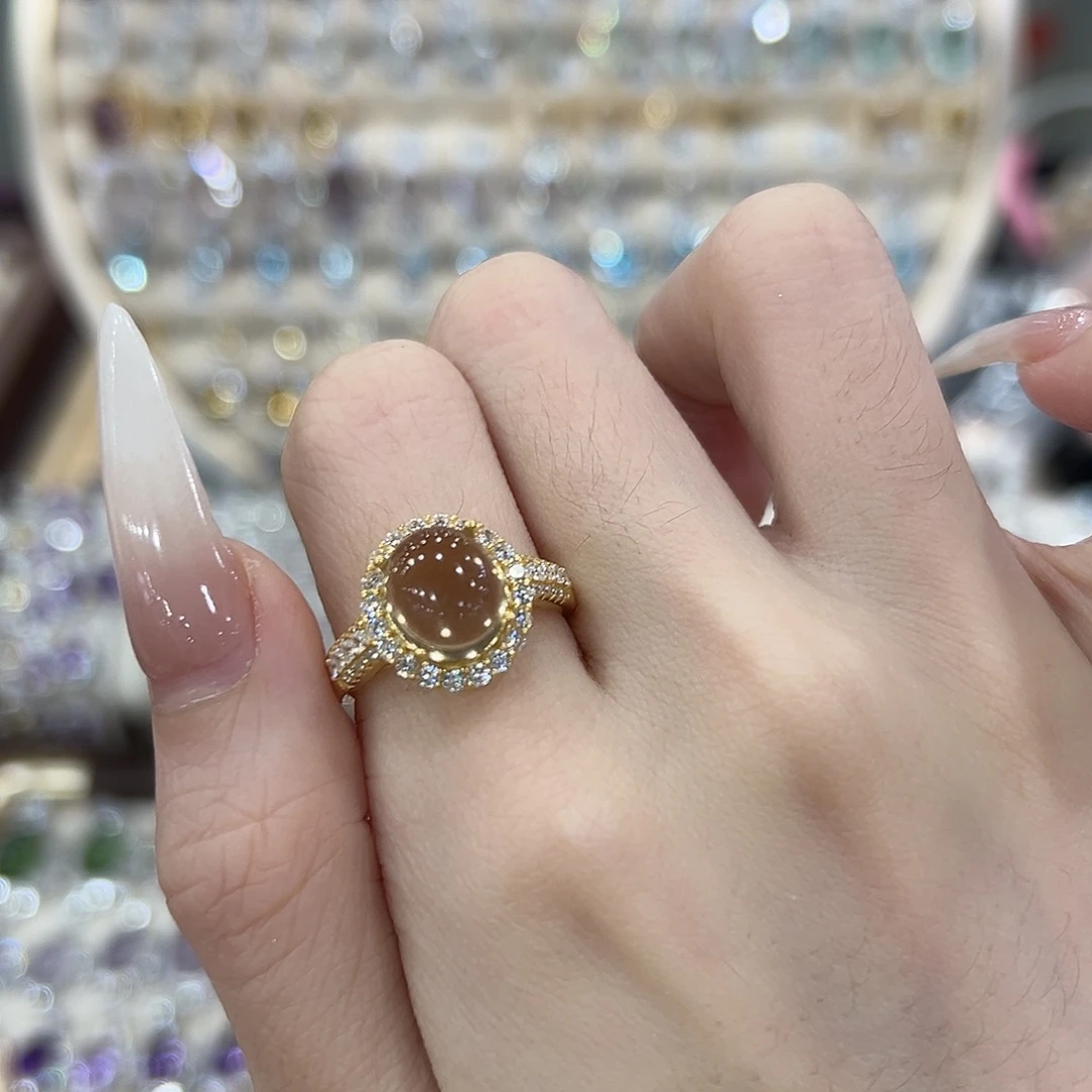 Z***Z银S925镶嵌黄晶戒指