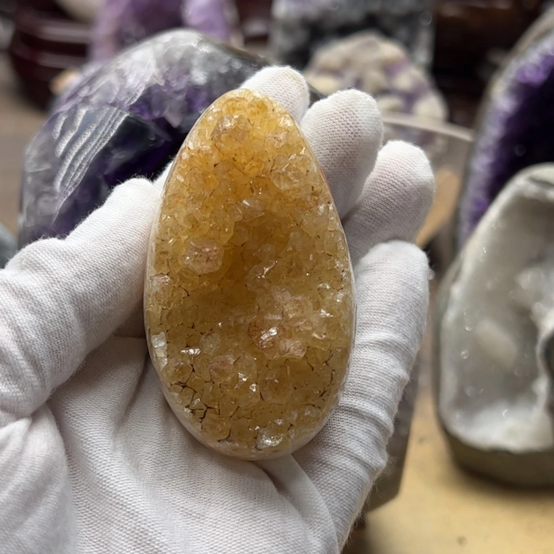 紫晶珠宝半成品未镶嵌龙蛋56