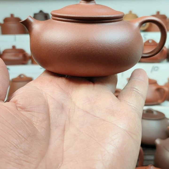 紫砂茶壶寒江降坡150cc左右