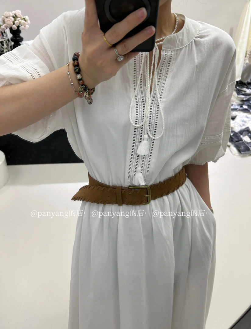 【MY LIFE】    夏季波西米亚风设计镂空感连衣裙            25287