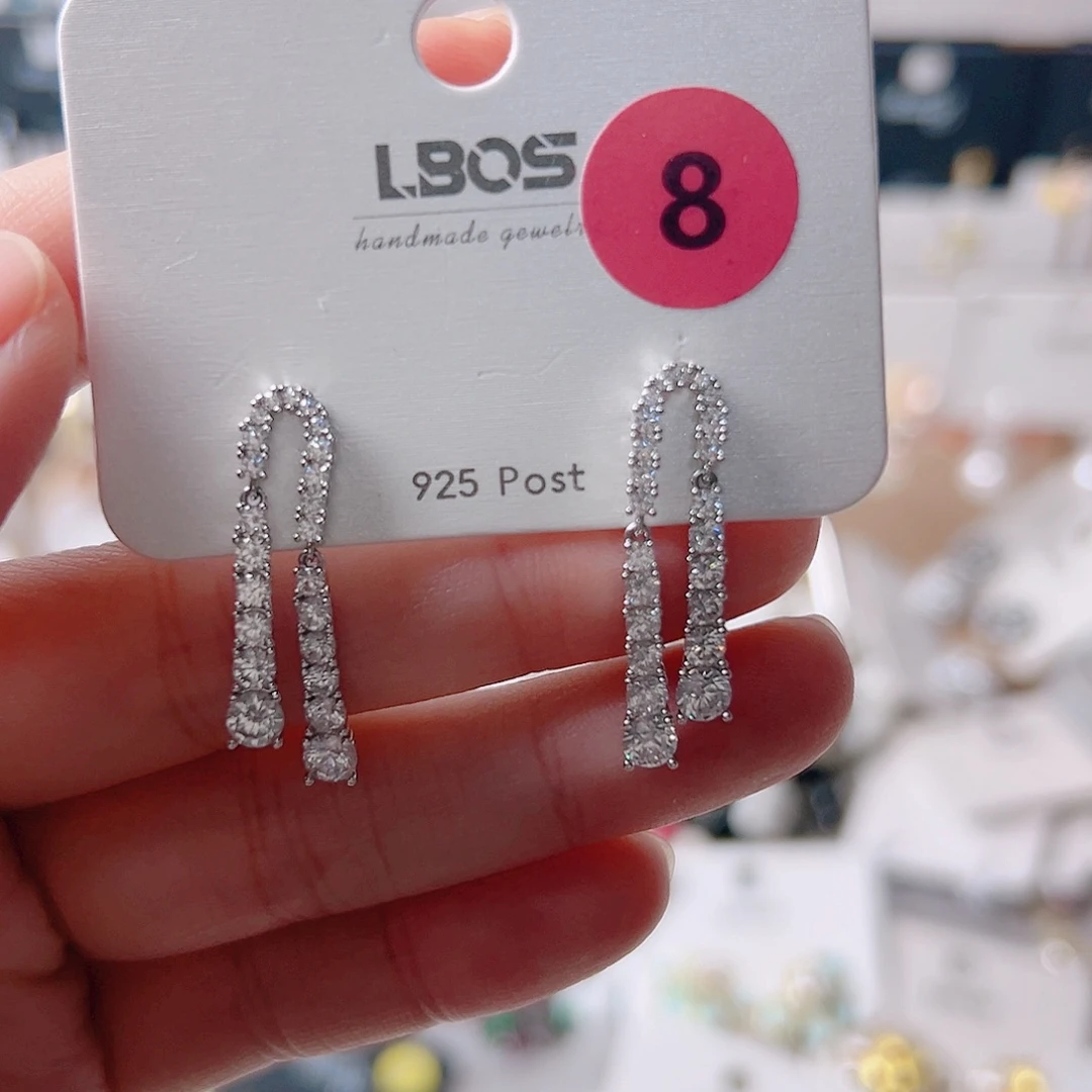 琉璃纯铜合金耳环的