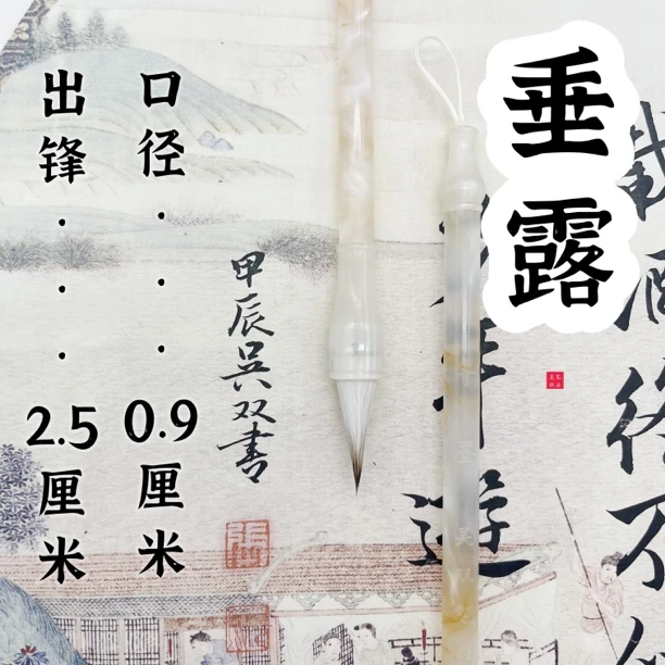 【垂露】没骨小写意  筋骨用笔 勾线鸡距笔