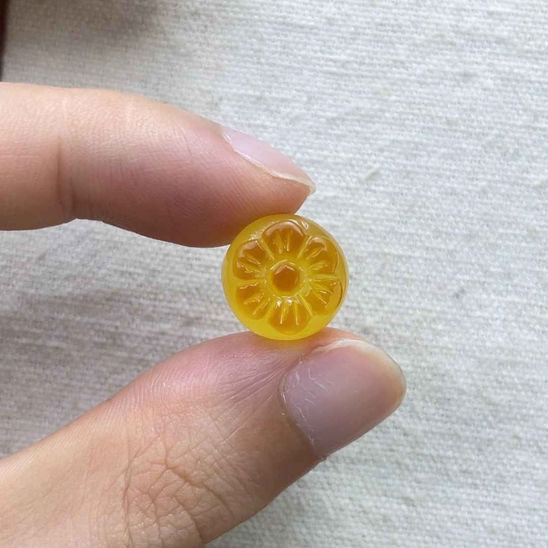 琥珀未镶嵌珠宝奇石柿子