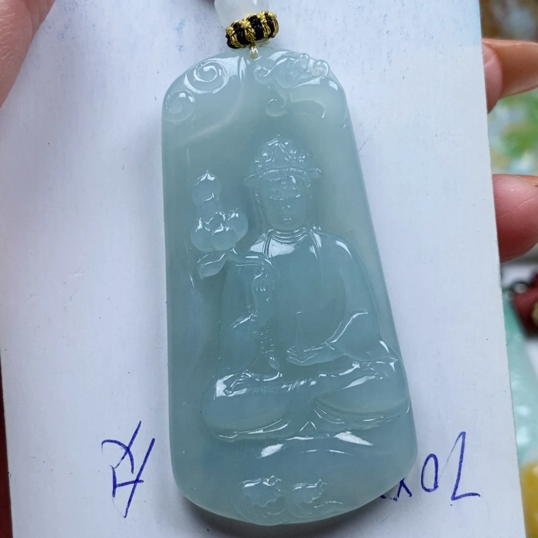 翡翠颈饰未镶嵌沭**匠天然翡翠