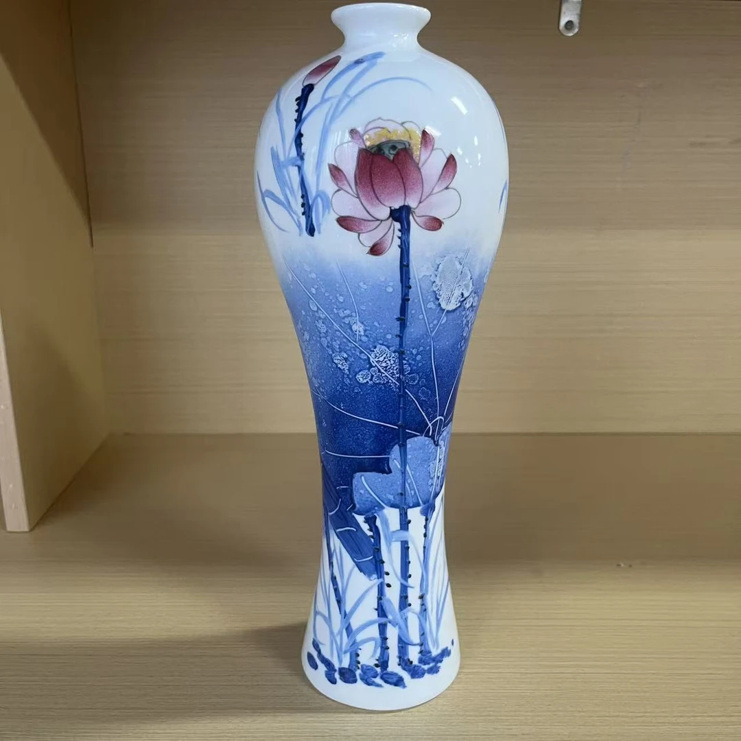 景德镇陶瓷荷韵美人瓶