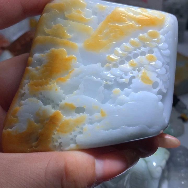 翡翠未镶嵌颈饰保真天然A货翡翠