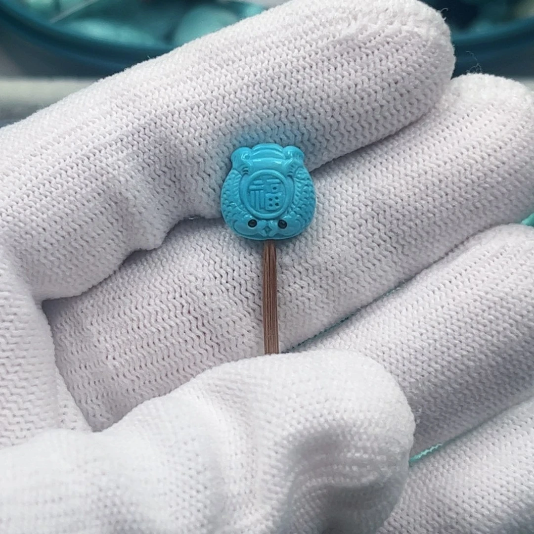 绿松石未镶嵌吊坠