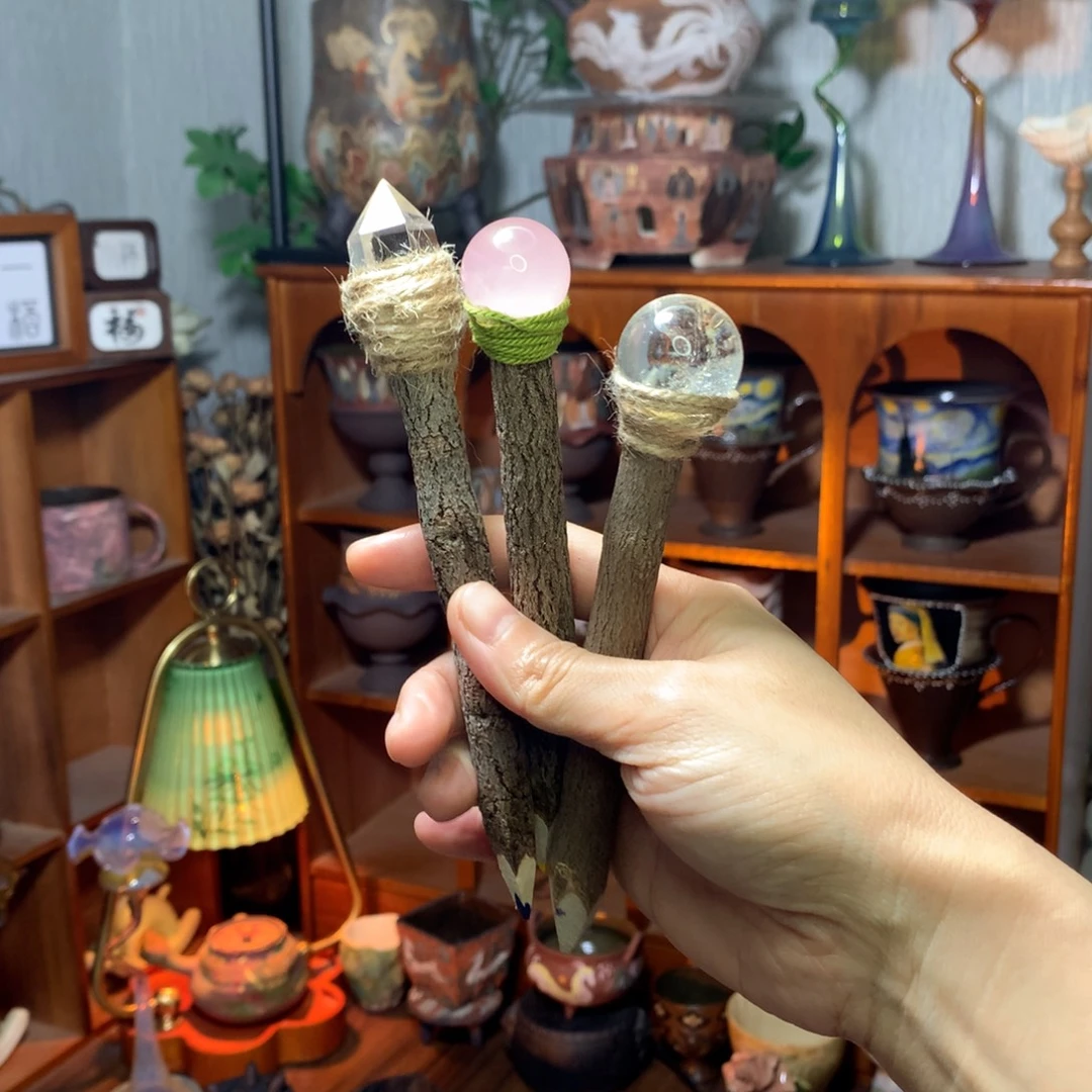 咕***滴陶｜水晶魔法棒铅笔