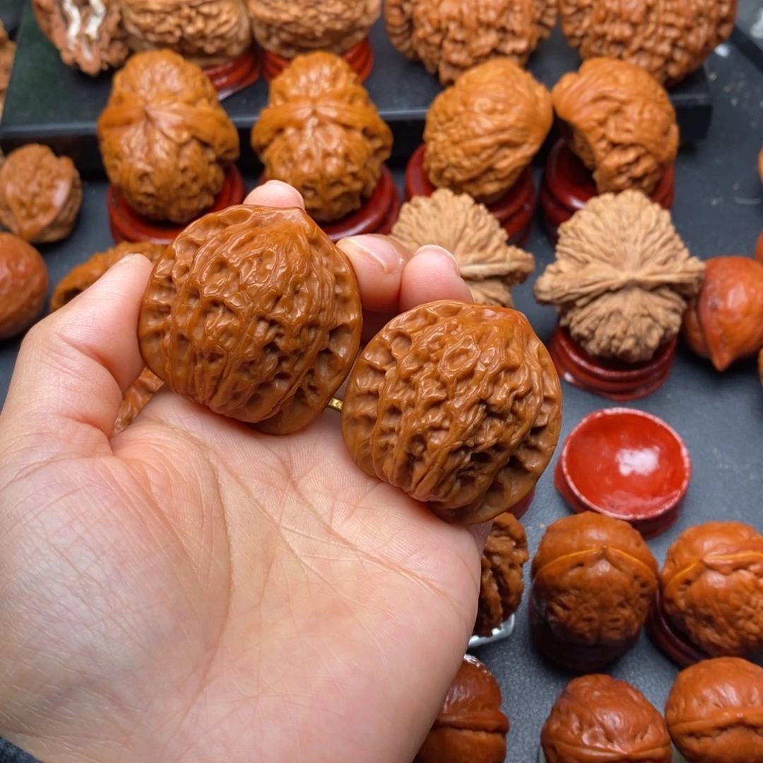 文玩核桃把件40公子帽