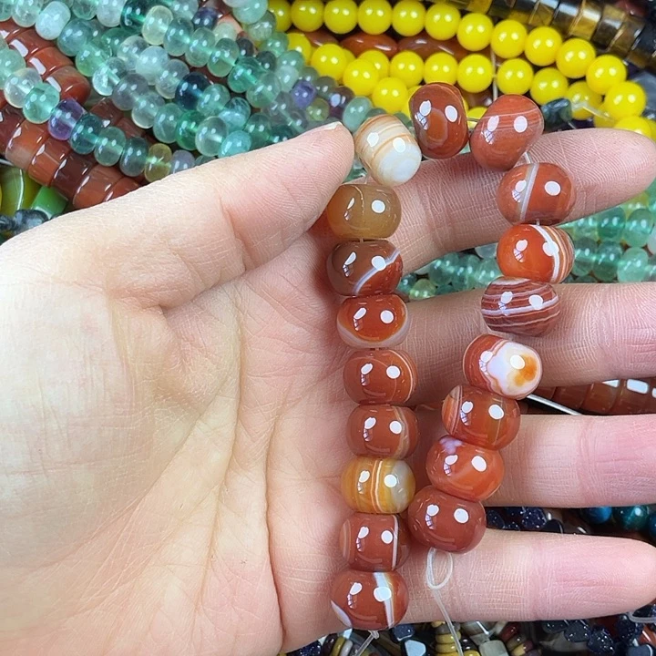 查罗石算珠合金叶*@18颗