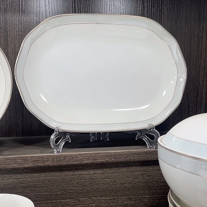 晚***慢陶摆件鱼盘一个微瑕的