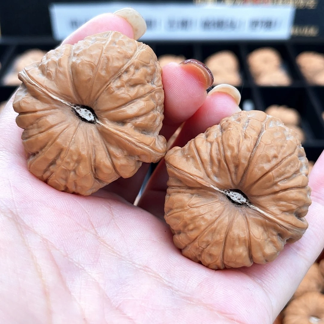 把件文玩核桃41超精一字凹底椭圆➕近正41s5