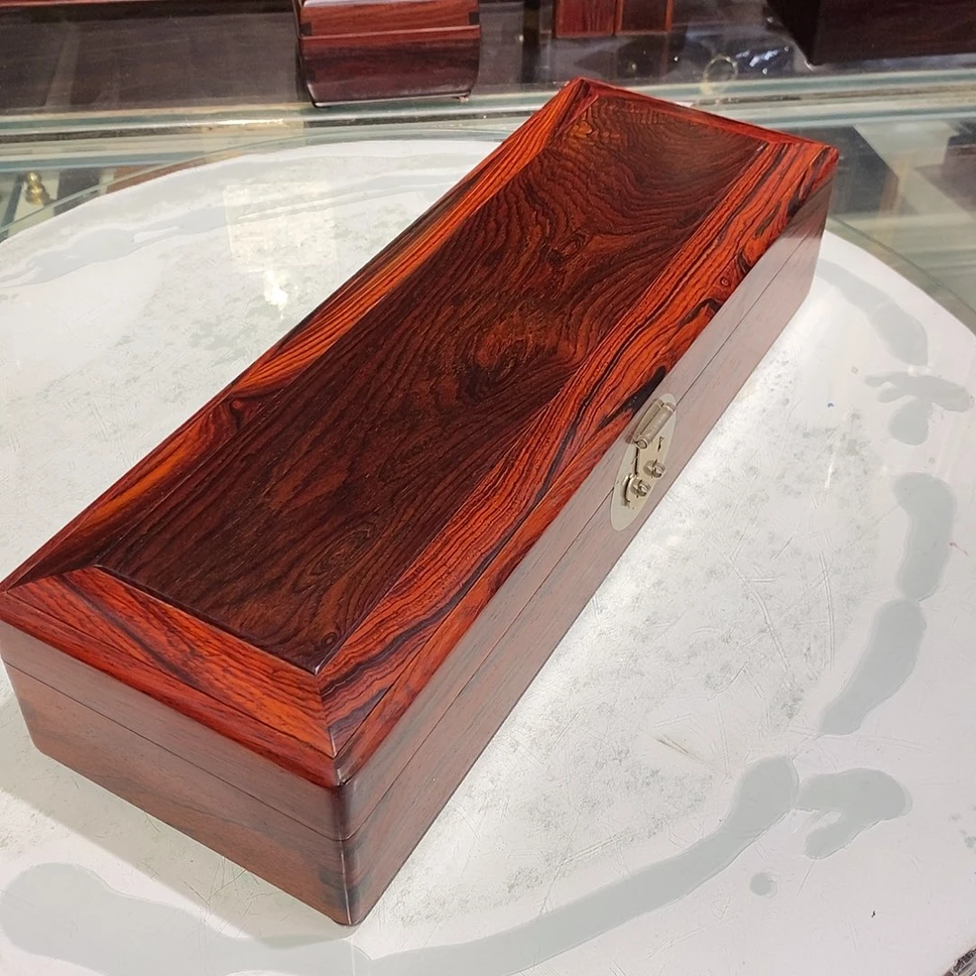 微凹黄檀（南美大红酸枝）独板收纳盒35/12/7.5