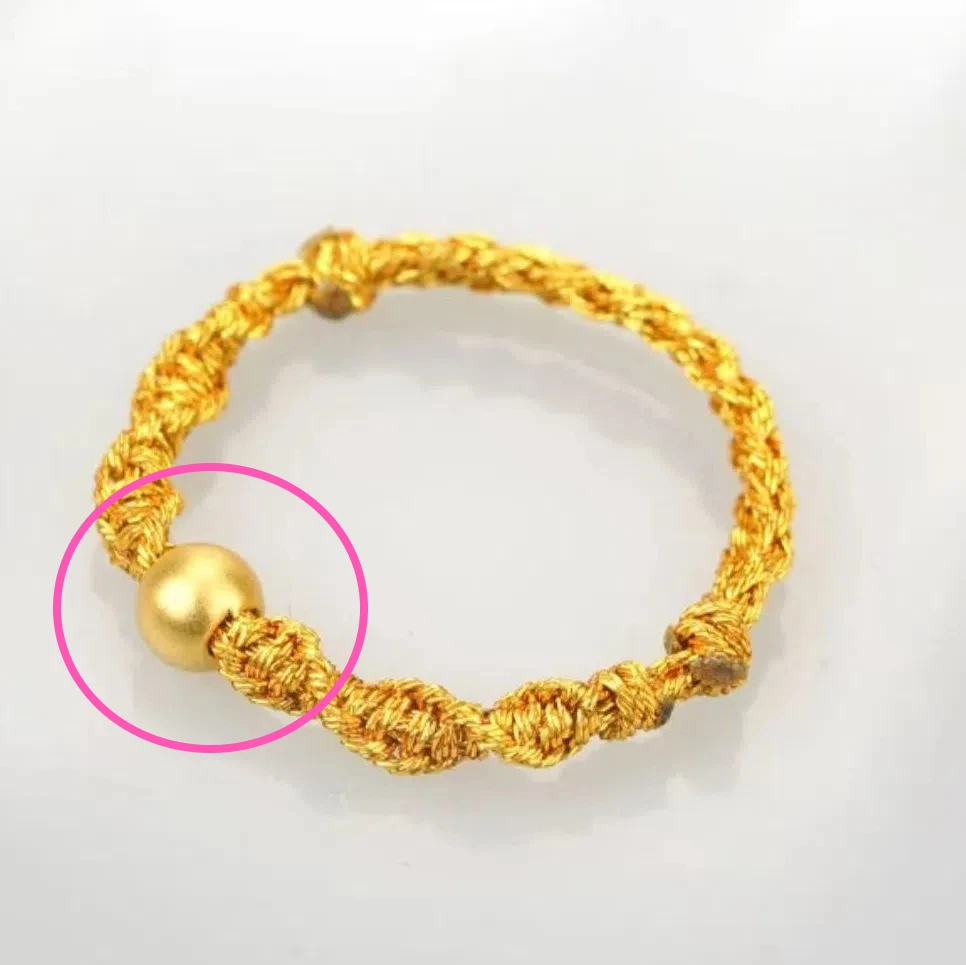 【老板娘专享】足金999卡4mm金珠转运珠DIY搭 配件