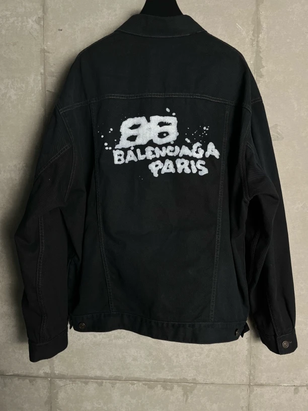 未使用 Balenciaga/巴黎世家 1*1/巴黎世家鸦泼墨外套/06683/JP