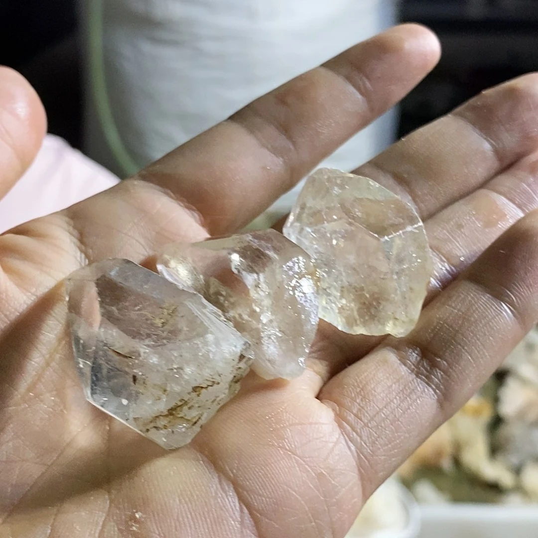 水晶珠宝半成品未镶嵌背***睛