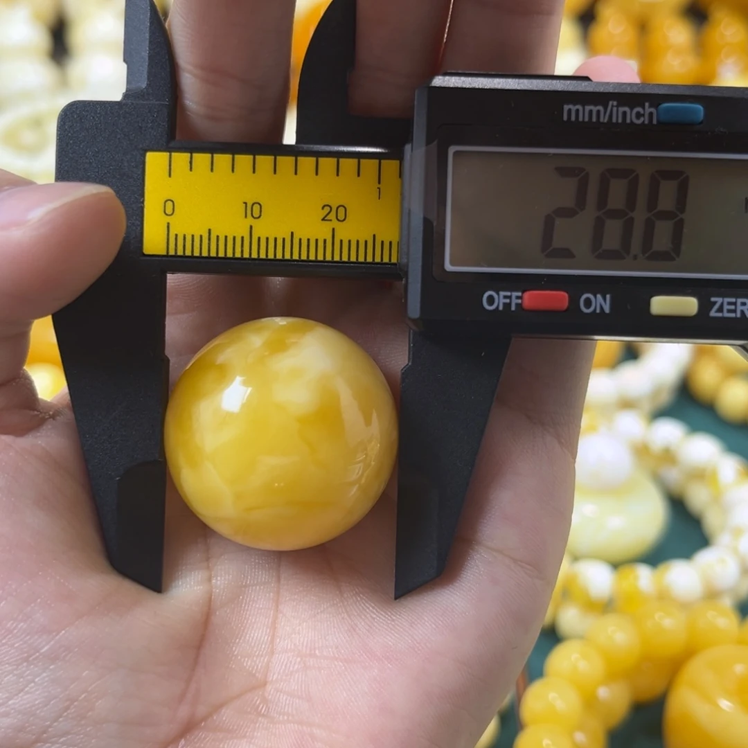 未镶嵌琥珀手链单珠