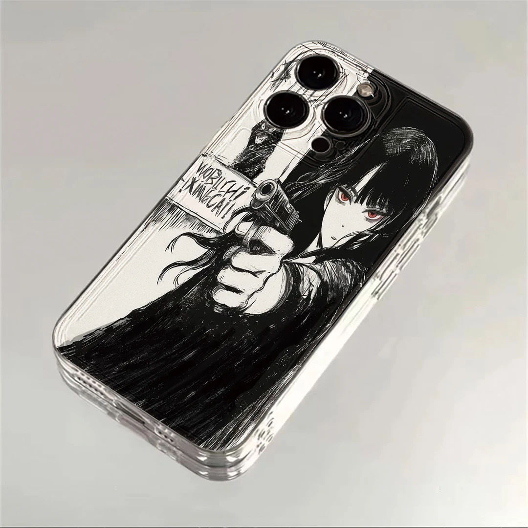 持枪少女适用苹果iPhone15/16promax华为手机壳13/14太空软壳小米