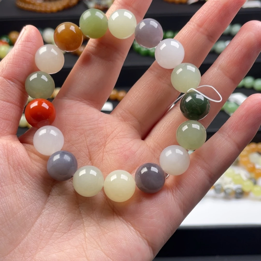 手串未镶嵌和田玉（糖玉）