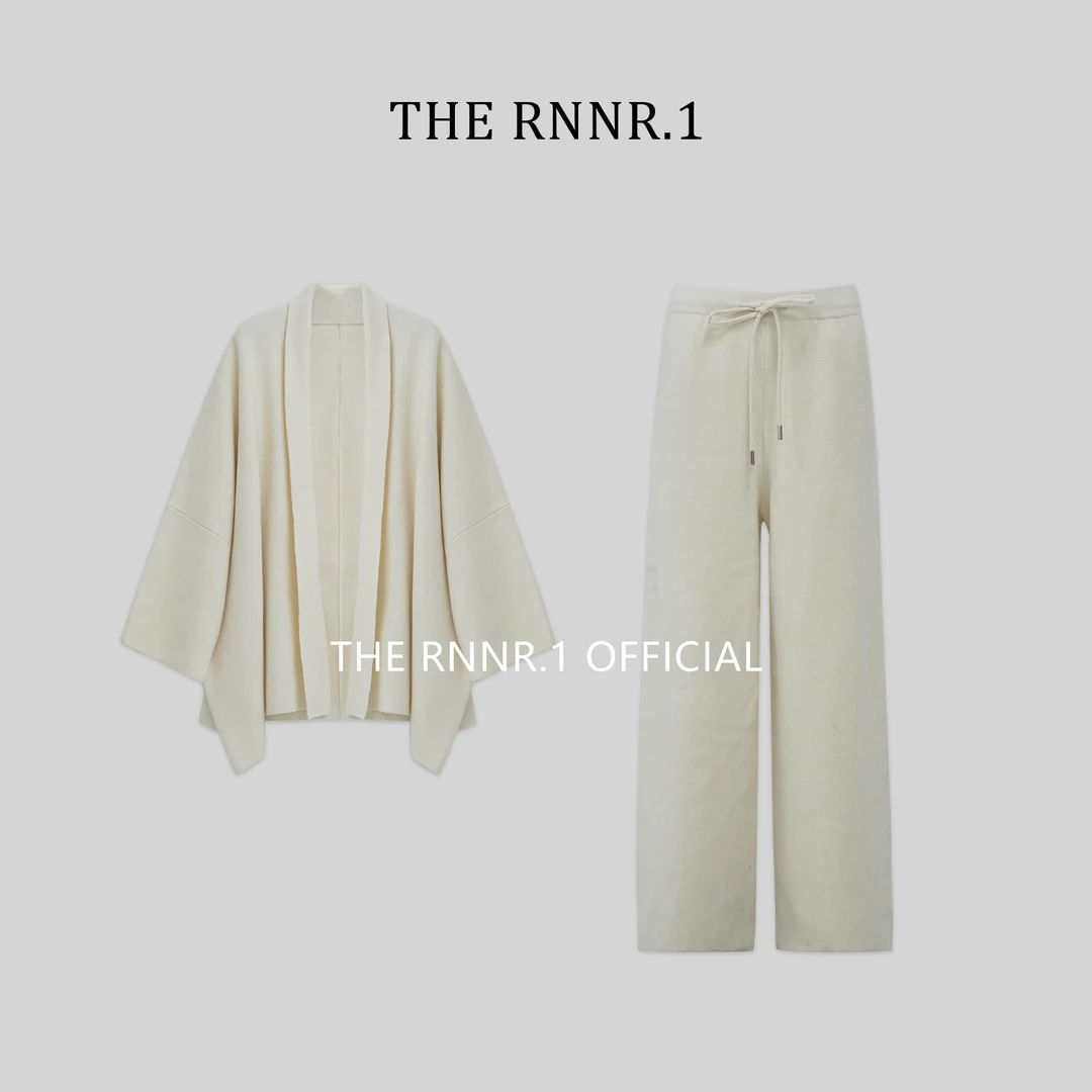 THE RNNR.1欧式老钱 慵懒静奢风 羊毛 披肩开衫套装