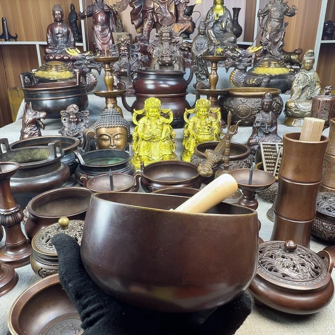 铜香炉铜摆件铜工艺品风水摆件