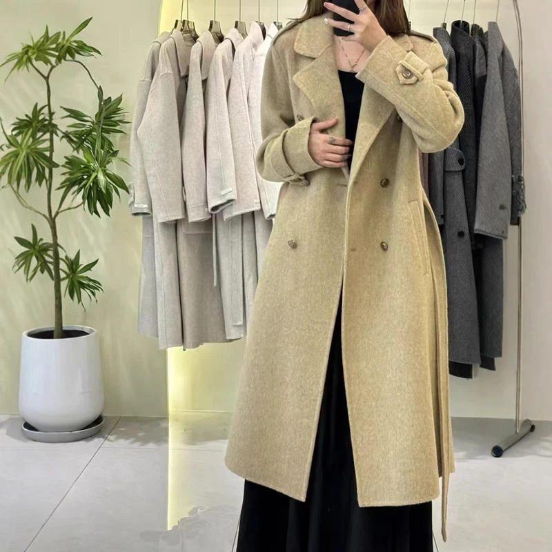 呢子大衣女2025秋冬新款美拉德韩系小个子赫本风气质加厚毛呢外套