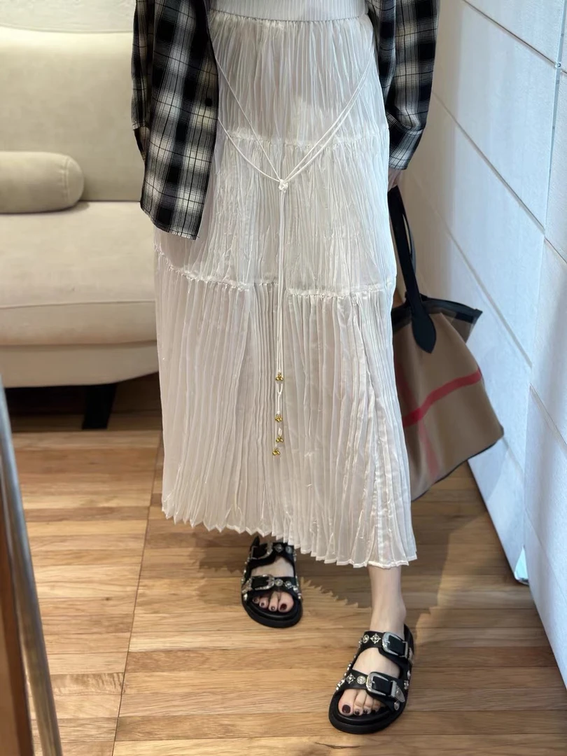 MO新款中长款休闲半裙