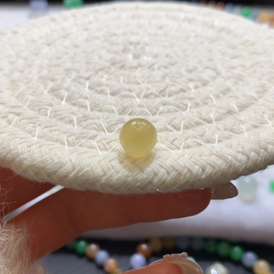 定制翡翠未镶嵌 毛货抛光定制 黄翡 卡9.1 起胶