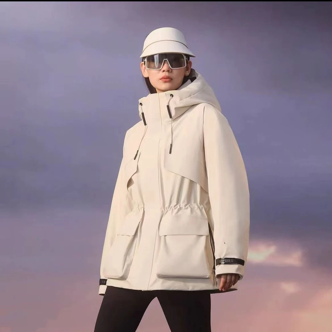 【杨幂款】冬季新款黑金收腰羽绒服