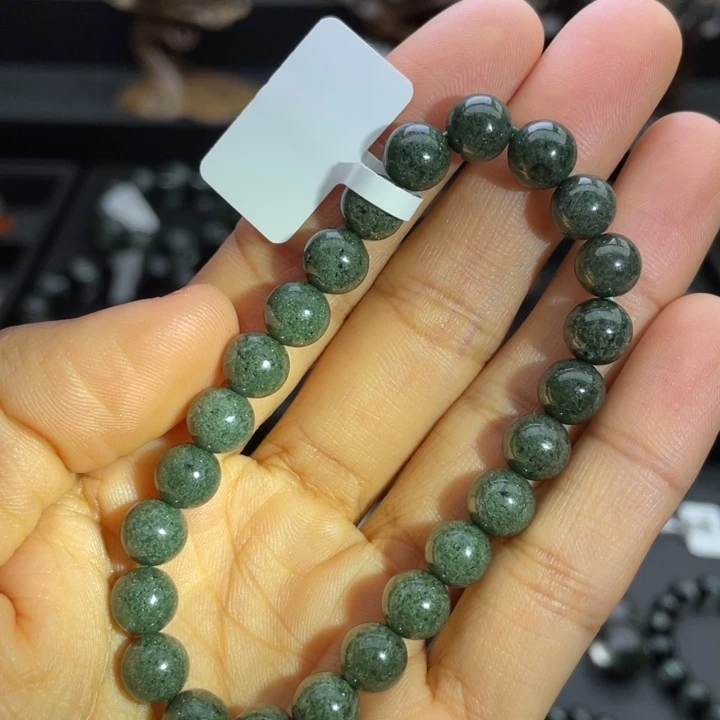 未镶嵌水晶手链巴西满绿7.6