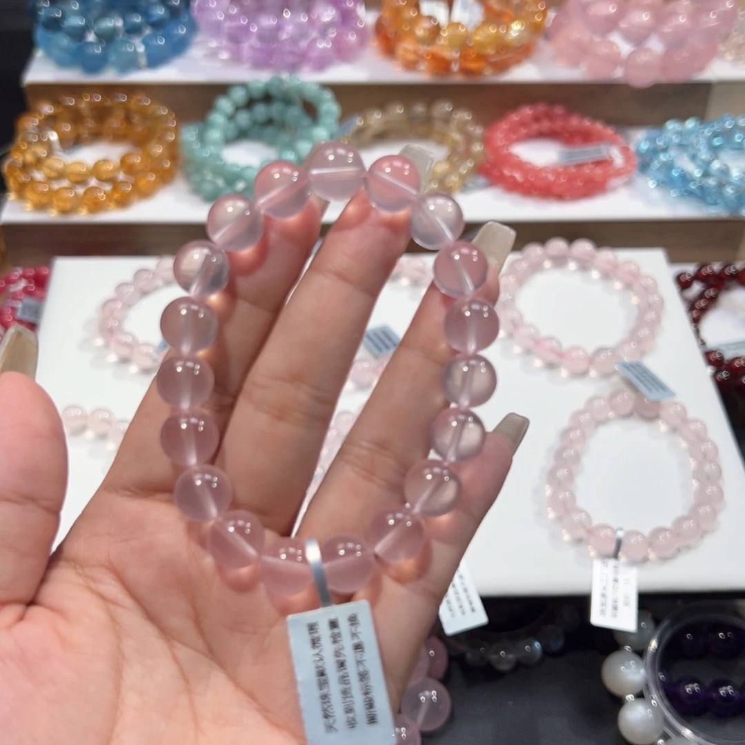 狂***泡手串未镶嵌水晶星光马粉10.6mm