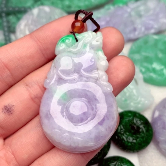 翡翠未镶嵌吊坠(不含链)