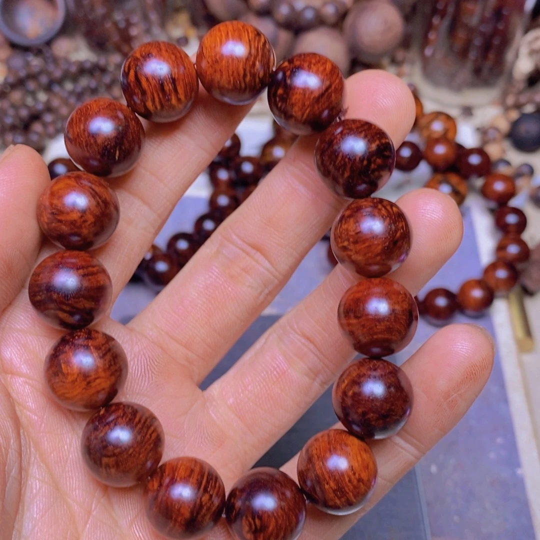 降真香手串/手链海南红降1.5红底留疤32克