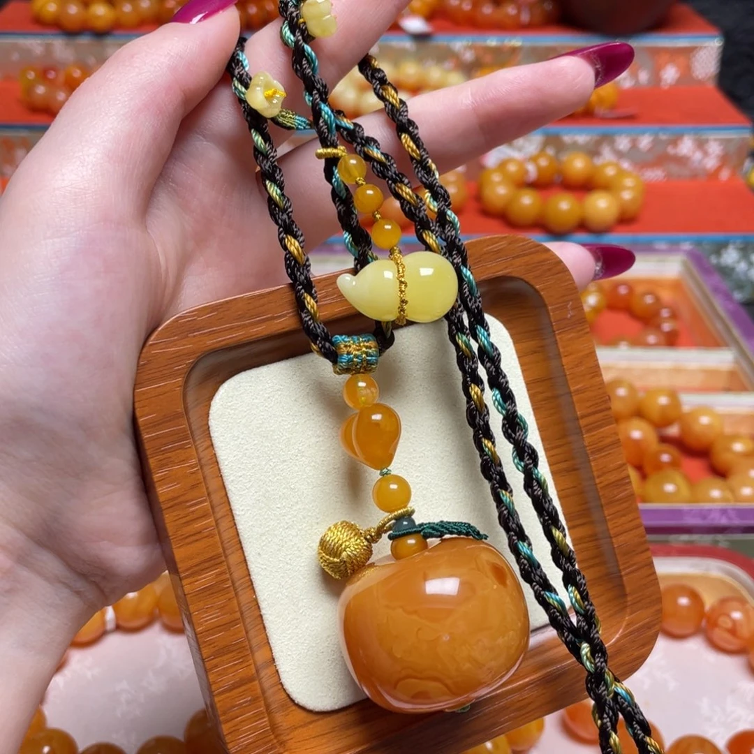 蜜蜡颈饰未镶嵌项链