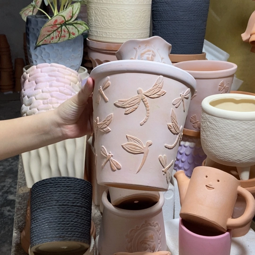 17×17雾化蜻蜓盆1个