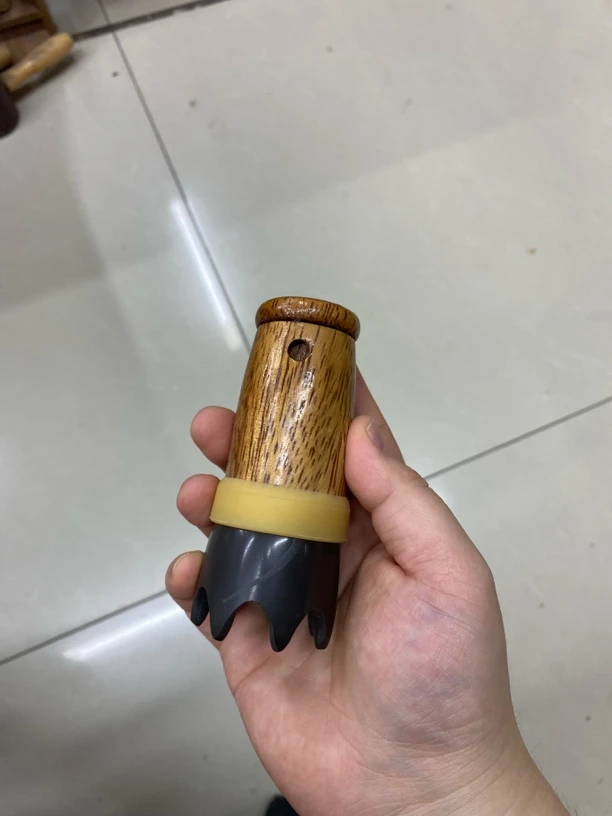 黄花梨木 灸小爪头疗二等品石纹款