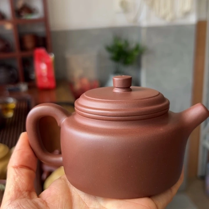茶壶紫砂紫泥德中200cc