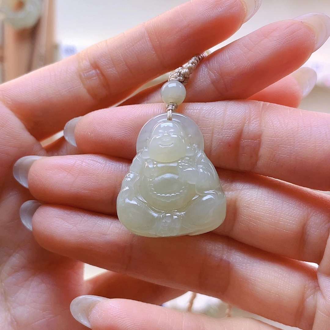 双***双和田玉未镶嵌吊坠(赠链)