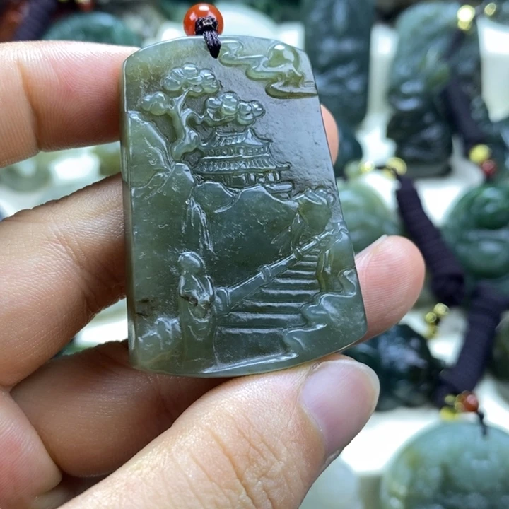 和田玉未镶嵌颈饰