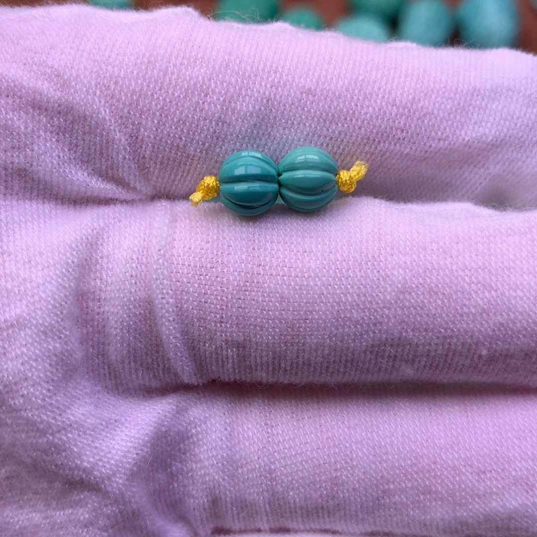 原生态散珠配珠瓜珠一对卡6