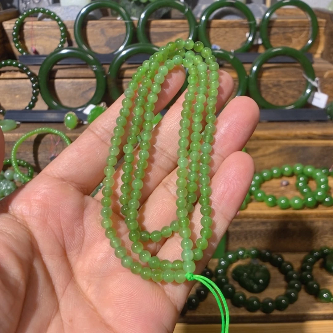 【闪购商品】吊坠(不含链)未镶嵌和田玉乌兰海碧玉项链 4