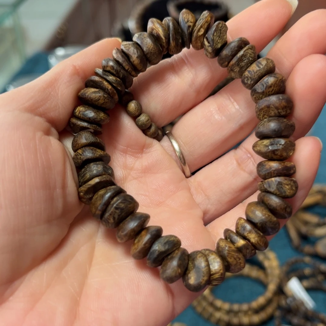 沉香手串张勺子卡1.0-12克多样性发货一条